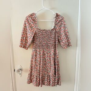 Puff Sleeve Floral Dress